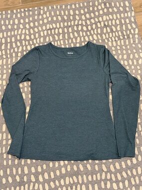 NWOT Quince Flowknit Breeze Long Sleeve Top Large